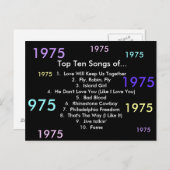 1975 Songs Postkarte (Vorne/Hinten)