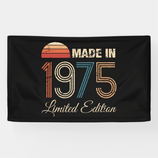 1975 Vintag 50. Geburtstag Banner (Horizontal)