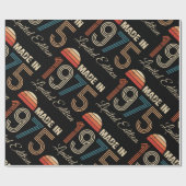 1975 Vintag 50. Geburtstag Geschenkpapier (Flach)