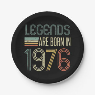 1976 50. Geburtstags-Legenden Pappteller
