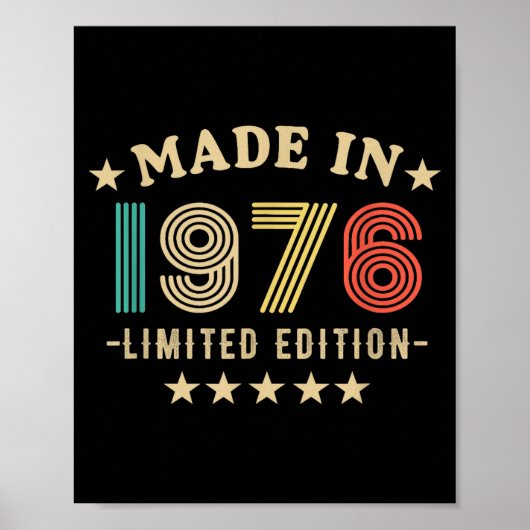 1976 50th Birthday,50th 2026 For Him, Dad,father's Poster (Vorne)