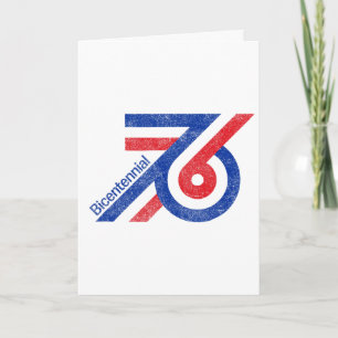 1976 Bicentennial America Freedom Logo Patriotisch Karte