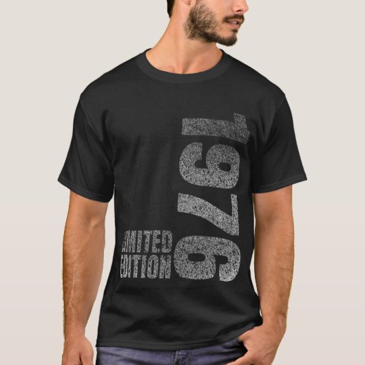 1976 Born Birthday T-Shirt (Vorderseite)