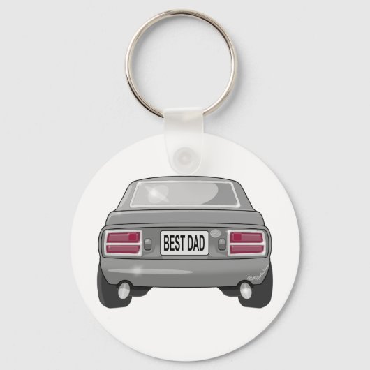 1976 Datsun 280Z Gray Schlüsselanhänger (Vorderseite)