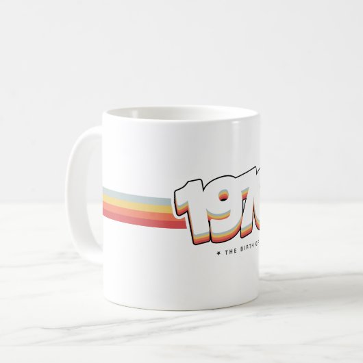 1976 Die Geburt von Legenden Kaffeetasse (Vorderseite Links)