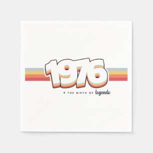 1976 Die Geburt von Legenden Serviette