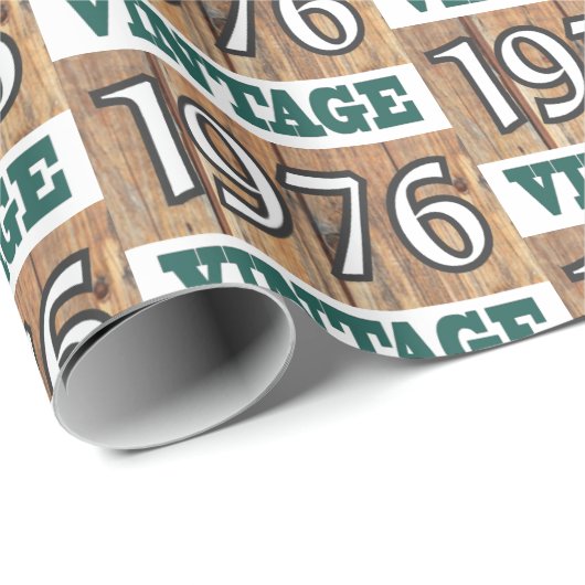 1976 geboren geschenkpapier (Rolleneckpunkt)