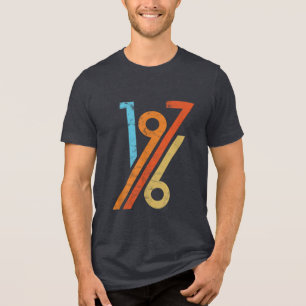 1976 Geburtstag Vintager 70er Style 1976 Tri-Blend Shirt