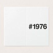 1976 Hashtag 49 Jahre Geburtstag (Außenseite Aufgefaltet)