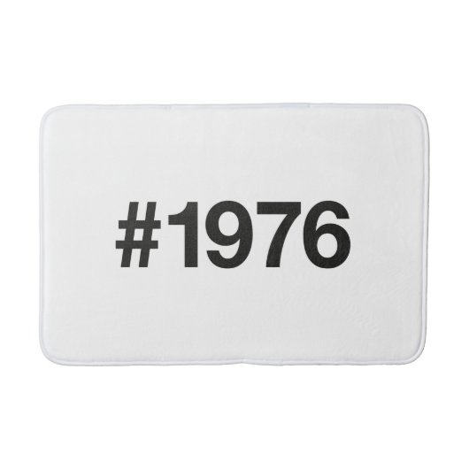 1976 Hashtag 49 Jahre Geburtstag Badematte (Vorderseite)