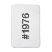 1976 Hashtag 49 Jahre Geburtstag Badematte (Vorderseite Vertikal)