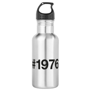 1976 Hashtag 49 Jahre Geburtstag Edelstahlflasche