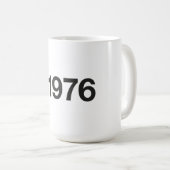 1976 Hashtag 49 Jahre Geburtstag Kaffeetasse (VorderseiteRechts)