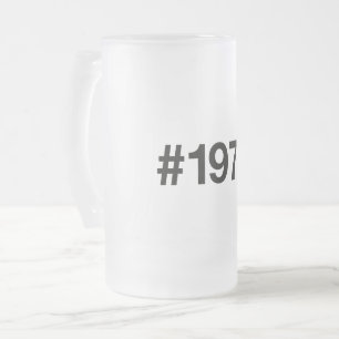 1976 Hashtag 49 Jahre Geburtstag Mattglas Bierglas