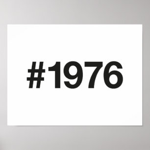 1976 Hashtag 49 Jahre Geburtstag Poster