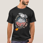 1976 HD Shovelhead VTwin Flame Farting Motorcycle  T-Shirt (Vorderseite)