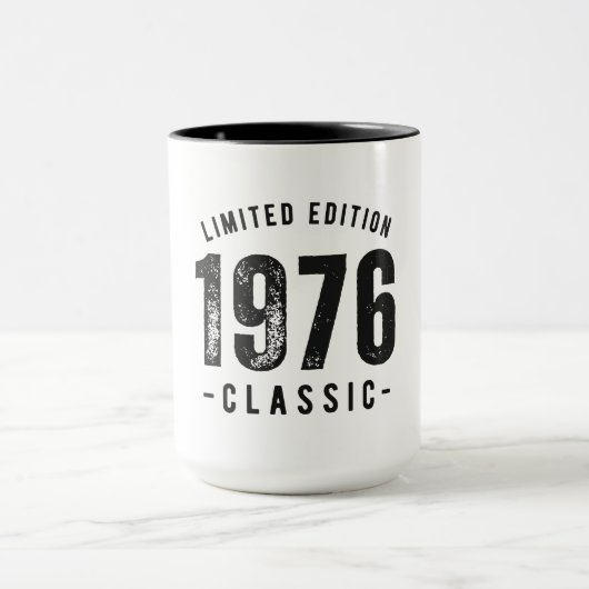 1976 Klassisches Geburtsjahr Tasse (Zentrum)