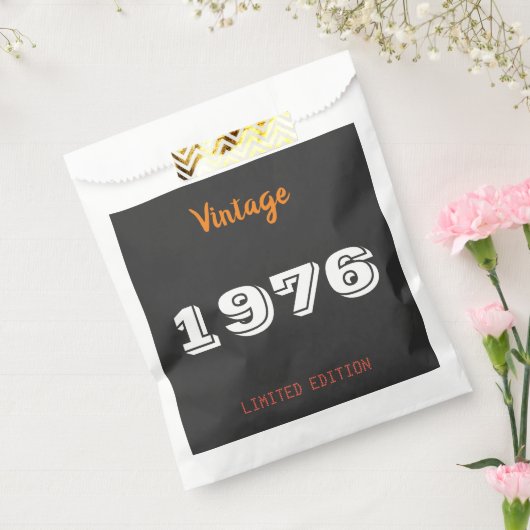 1976 Limited Edition 50th Birthday – Vintage Party Geschenktütchen (Versiegelt)
