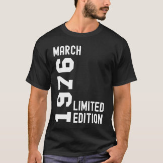 1976 März Happy Birthday Party T-Shirt