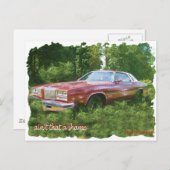 1976 Oldsmobile Cutlass Supreme Coupe. Postkarte (Vorne/Hinten)