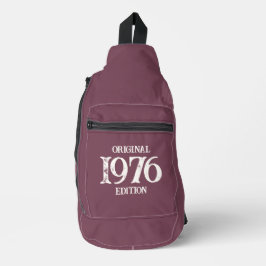1976 Original Edition auf Maroon Crossbody Bag