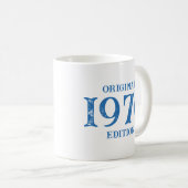 1976 Original Edition in ocean blue Kaffeetasse (VorderseiteRechts)