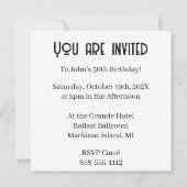 1976 Retro Stripe Sunset Vintag Einladung (Rückseite)