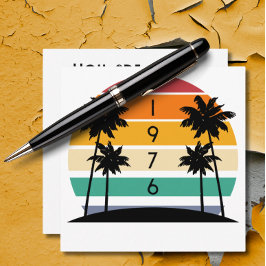 1976 Retro Stripe Sunset Vintag Einladung