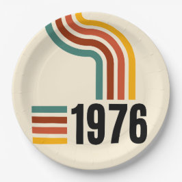 1976 Retro Vintage Poster 50th Birthday Pappteller