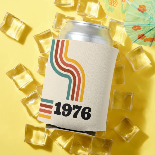 1976 Retro Vintage Poster Geburtstag oder Wiederse Dosenkühler (In Situ Sommer)