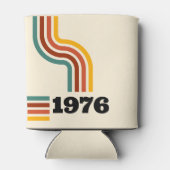 1976 Retro Vintage Poster Geburtstag oder Wiederse Dosenkühler (Rückseite)