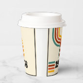 1976 Retro Vintage Poster Geburtstag oder Wiederse Pappbecher (Rechts)