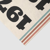 1976 Retro Vintage Poster Geburtstag oder Wiederse Seidenpapier (Detail)