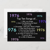 1976 Songs Postkarte (Vorne/Hinten)