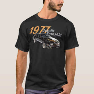 1977 77 trans am Vintagen schwarzen Auto MUSCLE CA T-Shirt