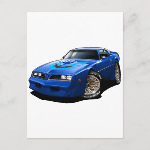 1977-78 Trans Am Blue Postkarte