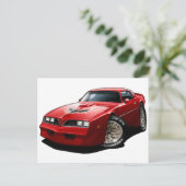 1977-78 Trans Am Red Postkarte (Stehend Vorderseite)