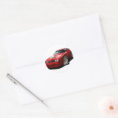 1977-78 Trans Am Red Runder Aufkleber (Umschlag)