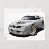 1977-78 Trans Am White Postkarte (Vorne/Hinten)