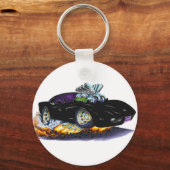 1977-79 Corvette Black Car Schlüsselanhänger (Vorderseite)