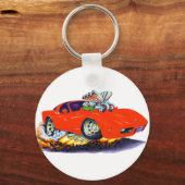 1977-79 Corvette Red Car Schlüsselanhänger (Vorderseite)