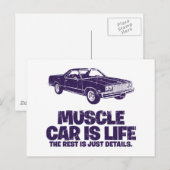 1977 Chevrolet El Camino Postkarte (Vorne/Hinten)