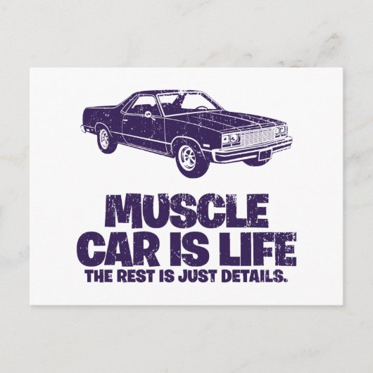 1977 Chevrolet El Camino Postkarte (Vorderseite)