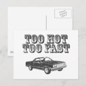 1977 Chevrolet El Camino Postkarte (Vorne/Hinten)