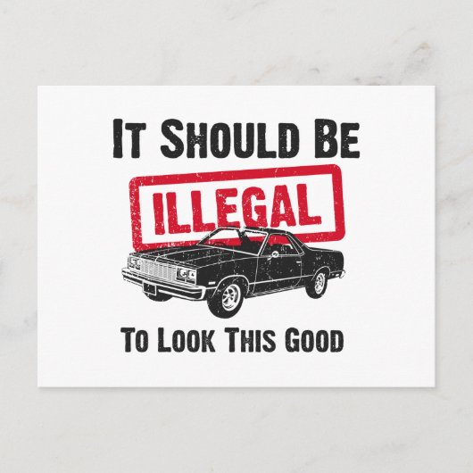 1977 Chevrolet El Camino Postkarte (Vorderseite)