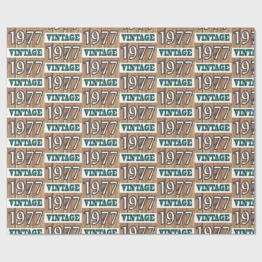 1977 geboren geschenkpapier (Flach)