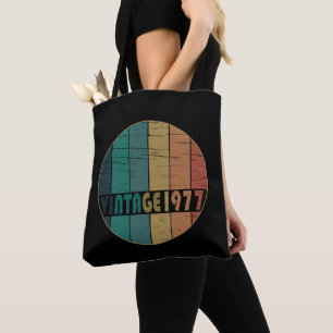 1977 Geborenes Vintage-Geburtstagsgeschenk Tasche