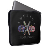 1977 Generation X American Skateboard Laptopschutzhülle (Vorne Rechts)