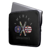 1977 Generation X American Skateboard Laptopschutzhülle (Vorderseite Links)