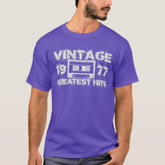 1977 Greatest Hits Vintage Weiß T-Shirt